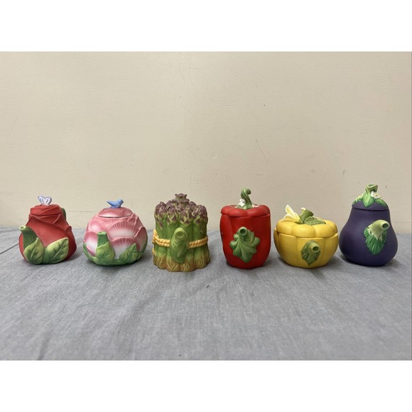 Teapot Vintage AVON Seasons Treasures Miniature Fine Collectible Lot of 6 Chrty - Picture 4 of 16